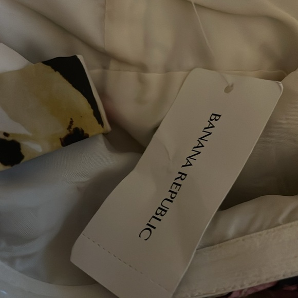 NWT 💯 Silk floral two-way  knotted vacation resort Banana Republic Dress - Picture 4 of 8